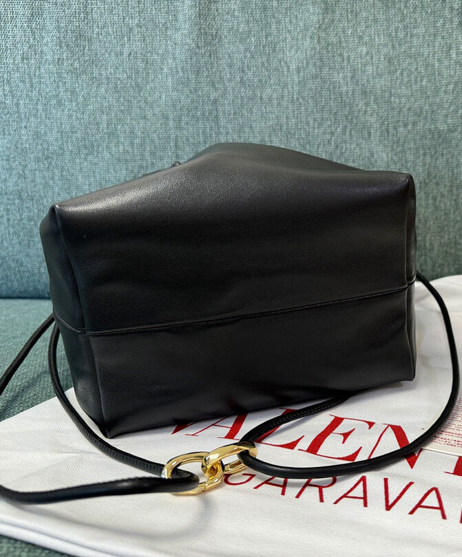 Valentino Vlogo Pouf Nappa Leather Pouch